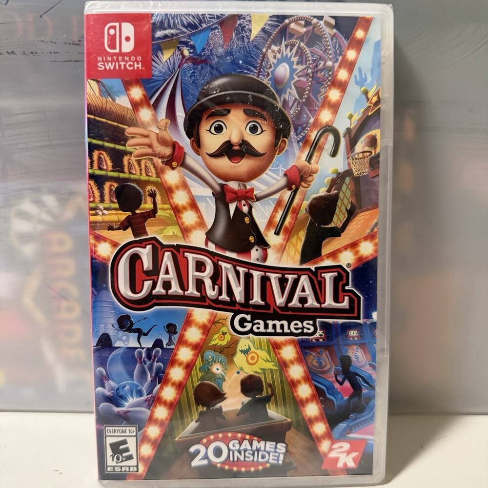 Carnival Games Nintendo Switch Cartridge w/ Case E10+